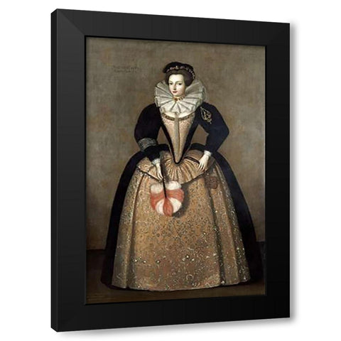 Elizabeth Sydenham, Lady Drake Black Modern Wood Framed Art Print with Double Matting by English School