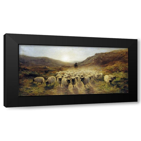 Leaving The Hills Black Modern Wood Framed Art Print by Farquharson, Joseph