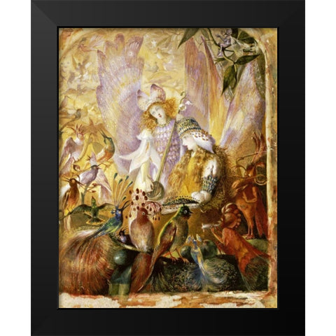 The Concert Black Modern Wood Framed Art Print by Fitzgerald, John Anster