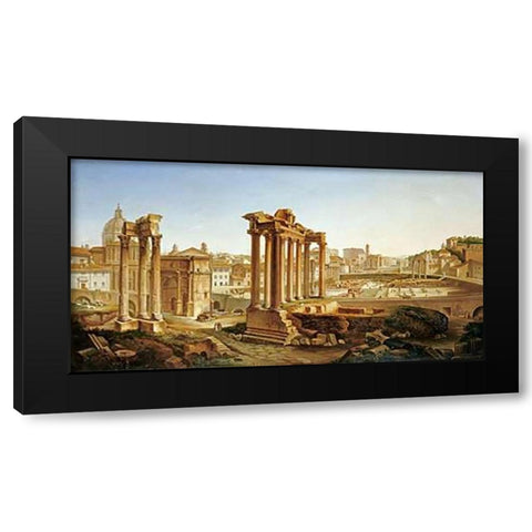 The FoMaps Black Modern Wood Framed Art Print by Giuntotardi, Filippo
