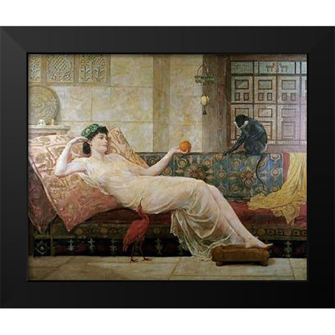 A Dream of Paradise Black Modern Wood Framed Art Print by Goodall, Frederick