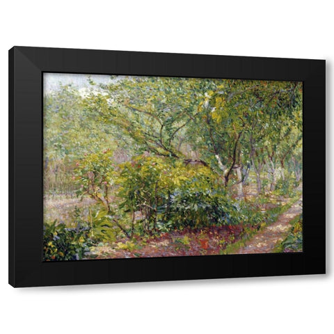 Garth House, Hertingfordbury Black Modern Wood Framed Art Print with Double Matting by Gore, Spencer Frederick