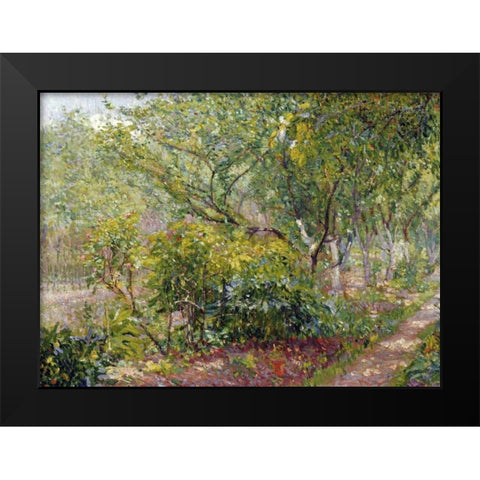 Garth House, Hertingfordbury Black Modern Wood Framed Art Print by Gore, Spencer Frederick