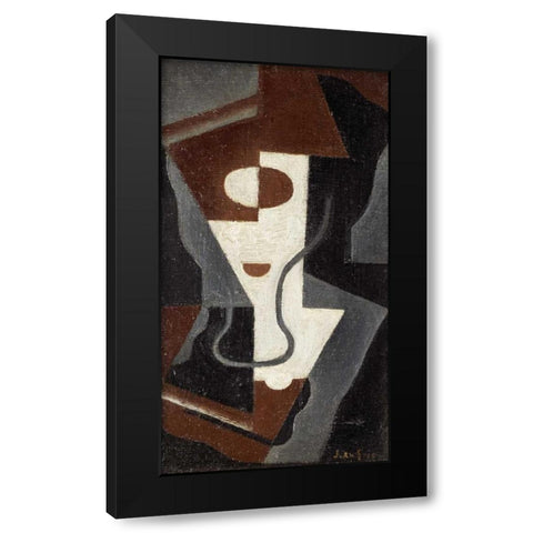 Glass Black Modern Wood Framed Art Print by Gris, Juan