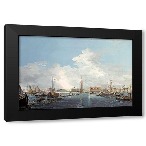 The Bacino, Venice Black Modern Wood Framed Art Print by Grubacs, Carlo
