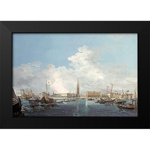 The Bacino, Venice Black Modern Wood Framed Art Print by Grubacs, Carlo