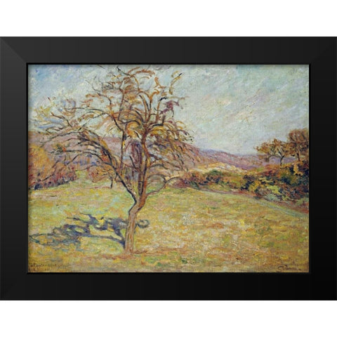 Landscape Black Modern Wood Framed Art Print by Guillaumin, Armand