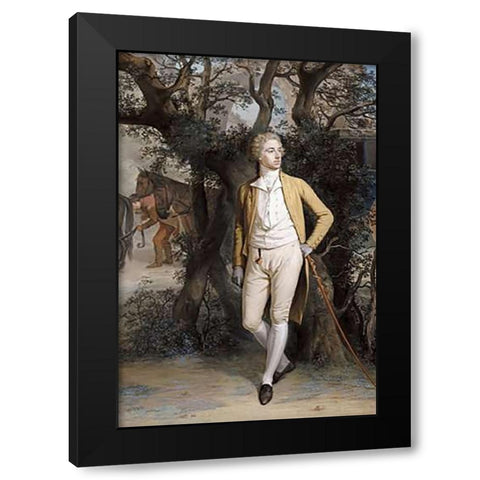 Arthur Hill, 2nd Marquess of Downshire Black Modern Wood Framed Art Print by Hamilton, Hugh Douglas
