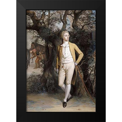Arthur Hill, 2nd Marquess of Downshire Black Modern Wood Framed Art Print by Hamilton, Hugh Douglas