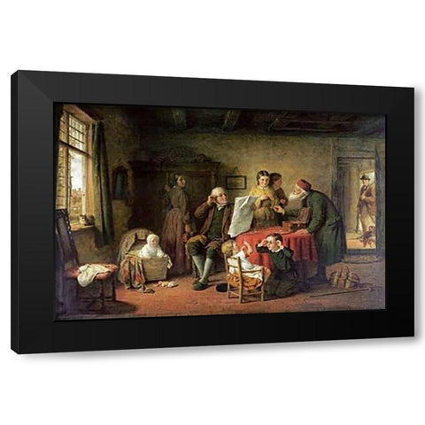 Try Dese Pair Black Modern Wood Framed Art Print by Hardy, Frederick Daniel