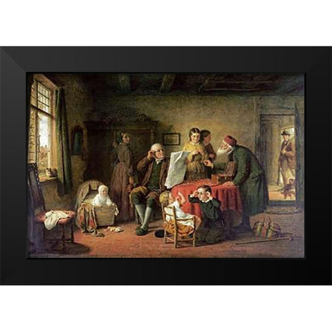 Try Dese Pair Black Modern Wood Framed Art Print by Hardy, Frederick Daniel