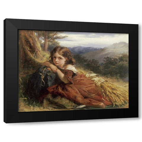 An Autumn Afternoon Black Modern Wood Framed Art Print with Double Matting by Herdman, Robert
