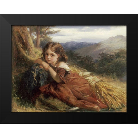 An Autumn Afternoon Black Modern Wood Framed Art Print by Herdman, Robert