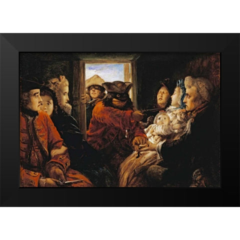 Your Money Or Your Life Black Modern Wood Framed Art Print by Joy, Thomas Musgrove