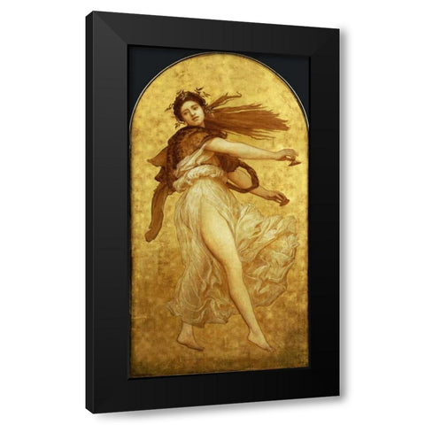 The Dance of The Cymbalists Black Modern Wood Framed Art Print by Leighton, Lord Frederick