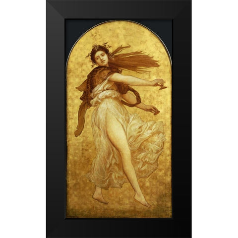 The Dance of The Cymbalists Black Modern Wood Framed Art Print by Leighton, Lord Frederick