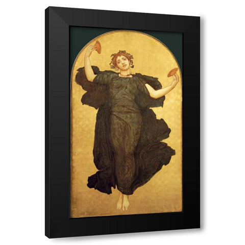 The Dance of The Cymbalists Black Modern Wood Framed Art Print by Leighton, Lord Frederick