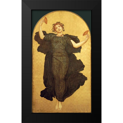 The Dance of The Cymbalists Black Modern Wood Framed Art Print by Leighton, Lord Frederick