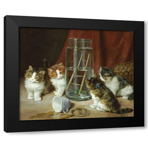 The Prisoners Black Modern Wood Framed Art Print by Merlin, Daniel