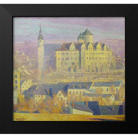 Zschopau Black Modern Wood Framed Art Print by Palmie, Charles