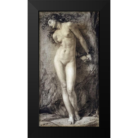 Andromeda Black Modern Wood Framed Art Print by Poynter, Sir Edward John