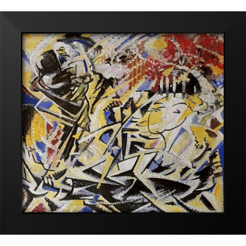 The Dynamic Sensation of The Dance Black Modern Wood Framed Art Print by Schmalzigaug, Jules