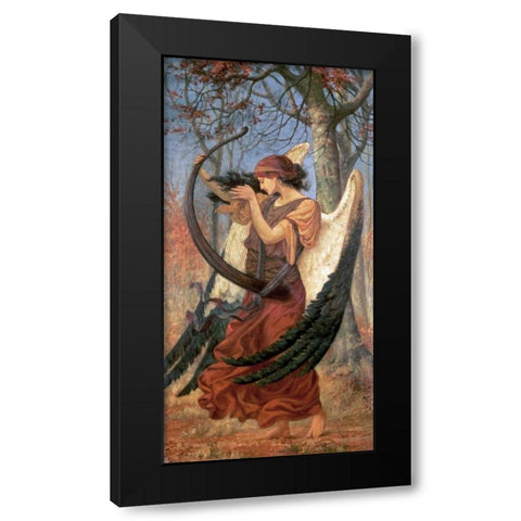 Titanias Awakening Black Modern Wood Framed Art Print by Sims, Charles