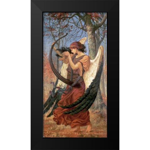 Titanias Awakening Black Modern Wood Framed Art Print by Sims, Charles