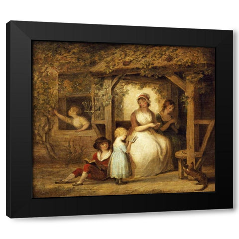 After School Black Modern Wood Framed Art Print by Spilsbury, Maria