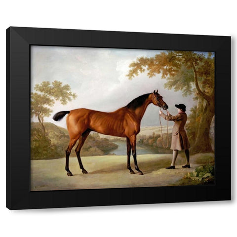 Tristram Shandy Black Modern Wood Framed Art Print by Stubbs, George