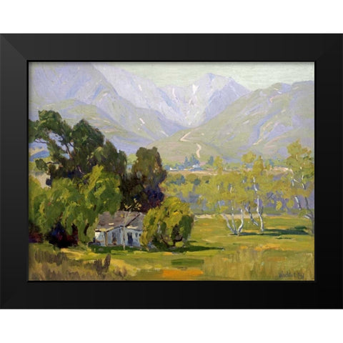 Canyon Near Ojai Black Modern Wood Framed Art Print by Wachtel, Elmer