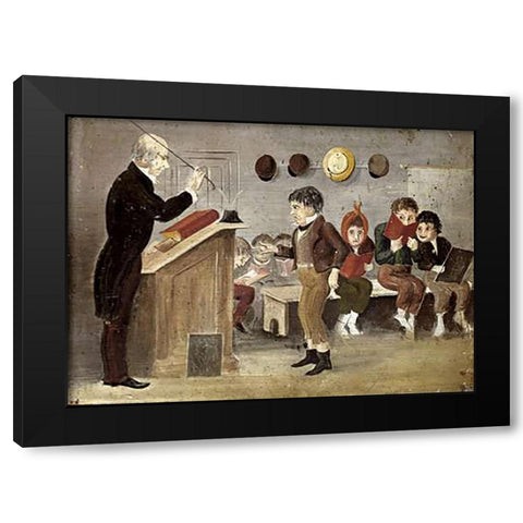 The School of Hard Knocks Black Modern Wood Framed Art Print with Double Matting by American School