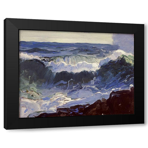 Comber Black Modern Wood Framed Art Print with Double Matting by Bellows, George