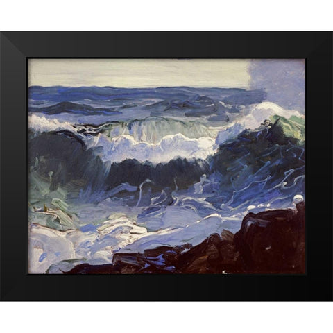 Comber Black Modern Wood Framed Art Print by Bellows, George