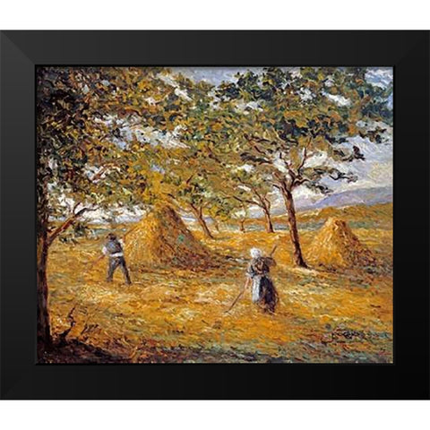 Moisson Black Modern Wood Framed Art Print by Boggio, Emilio