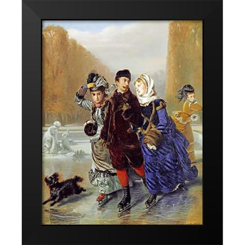 Showing a Preference Black Modern Wood Framed Art Print by Boutibonne, Charles Edouard