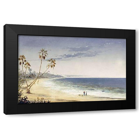Cuban Landscape Black Modern Wood Framed Art Print by Brownell, Charles De Wolf