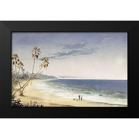 Cuban Landscape Black Modern Wood Framed Art Print by Brownell, Charles De Wolf