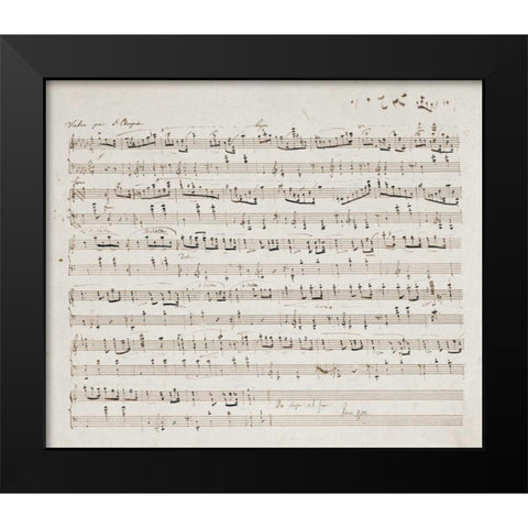 Valse Opus 70 No.1 In G Flat Major Black Modern Wood Framed Art Print by Chopin, Fryderyk