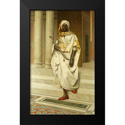 The Emir Black Modern Wood Framed Art Print by Deutsch, Ludwig