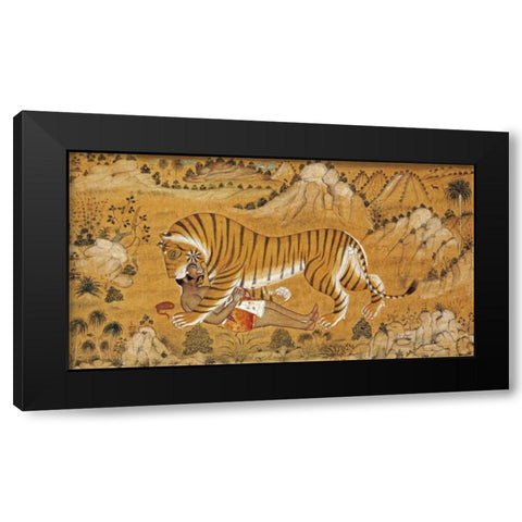 The Revenge of The Hunted Black Modern Wood Framed Art Print with Double Matting by Devgarh