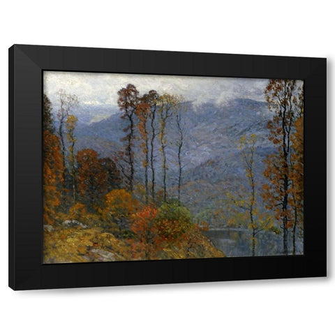 Mount Chocorua Black Modern Wood Framed Art Print with Double Matting by Enneking, John Joseph
