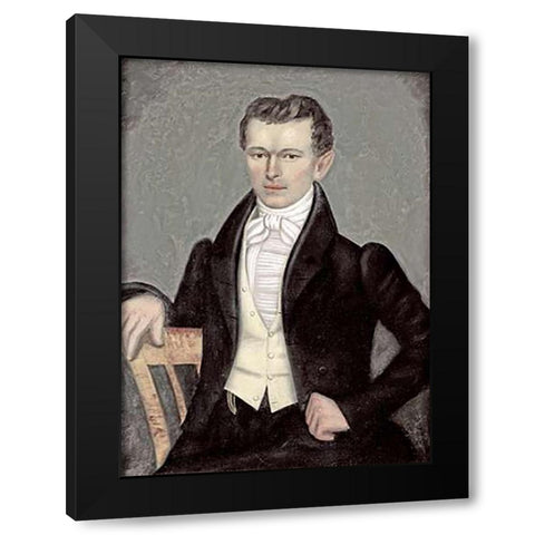 William Ely Cheney Black Modern Wood Framed Art Print with Double Matting by Field, Erastus Salisbury