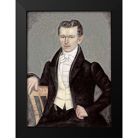 William Ely Cheney Black Modern Wood Framed Art Print by Field, Erastus Salisbury