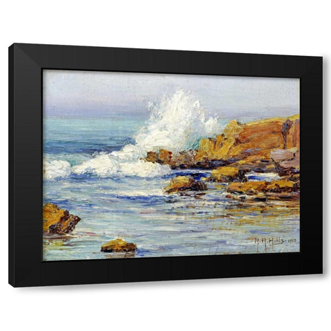 Summer Sea, Laguna Beach Black Modern Wood Framed Art Print by Hills, Anna Althea
