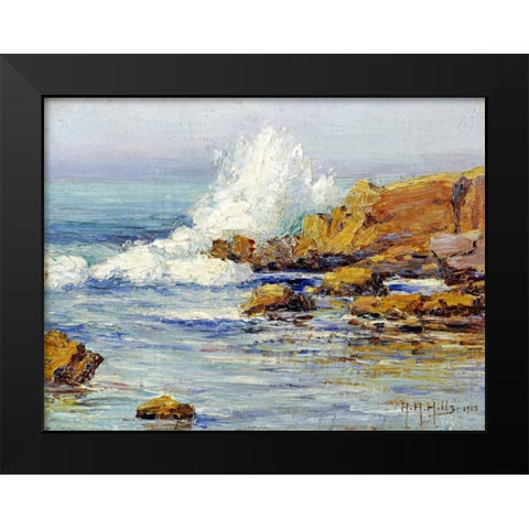 Summer Sea, Laguna Beach Black Modern Wood Framed Art Print by Hills, Anna Althea