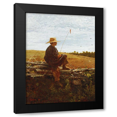 On Guard Black Modern Wood Framed Art Print by Homer, Winslow