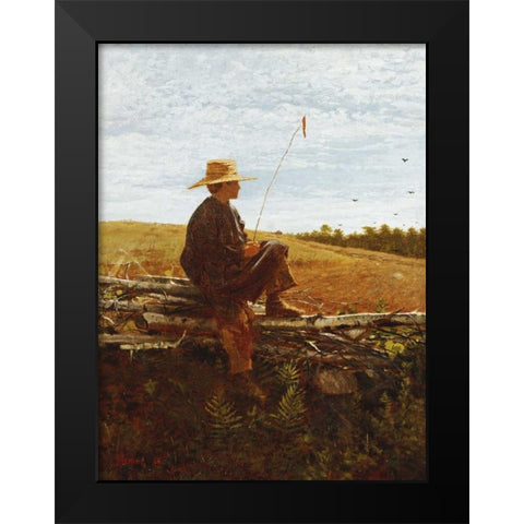 On Guard Black Modern Wood Framed Art Print by Homer, Winslow