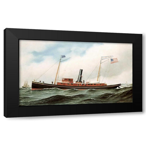 Storm King Black Modern Wood Framed Art Print with Double Matting by Jacobsen, Antonio