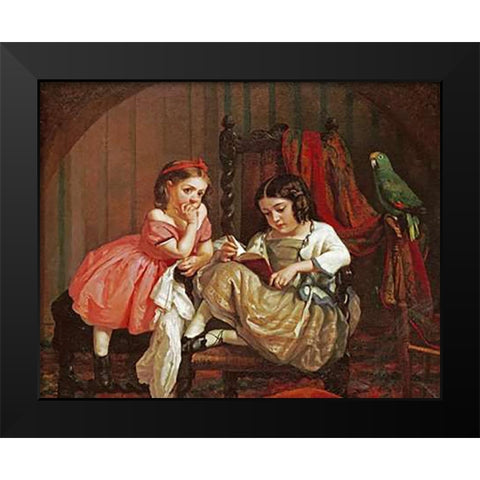 An Enchanting Tale Black Modern Wood Framed Art Print by Lambdin, George CoMuseuman